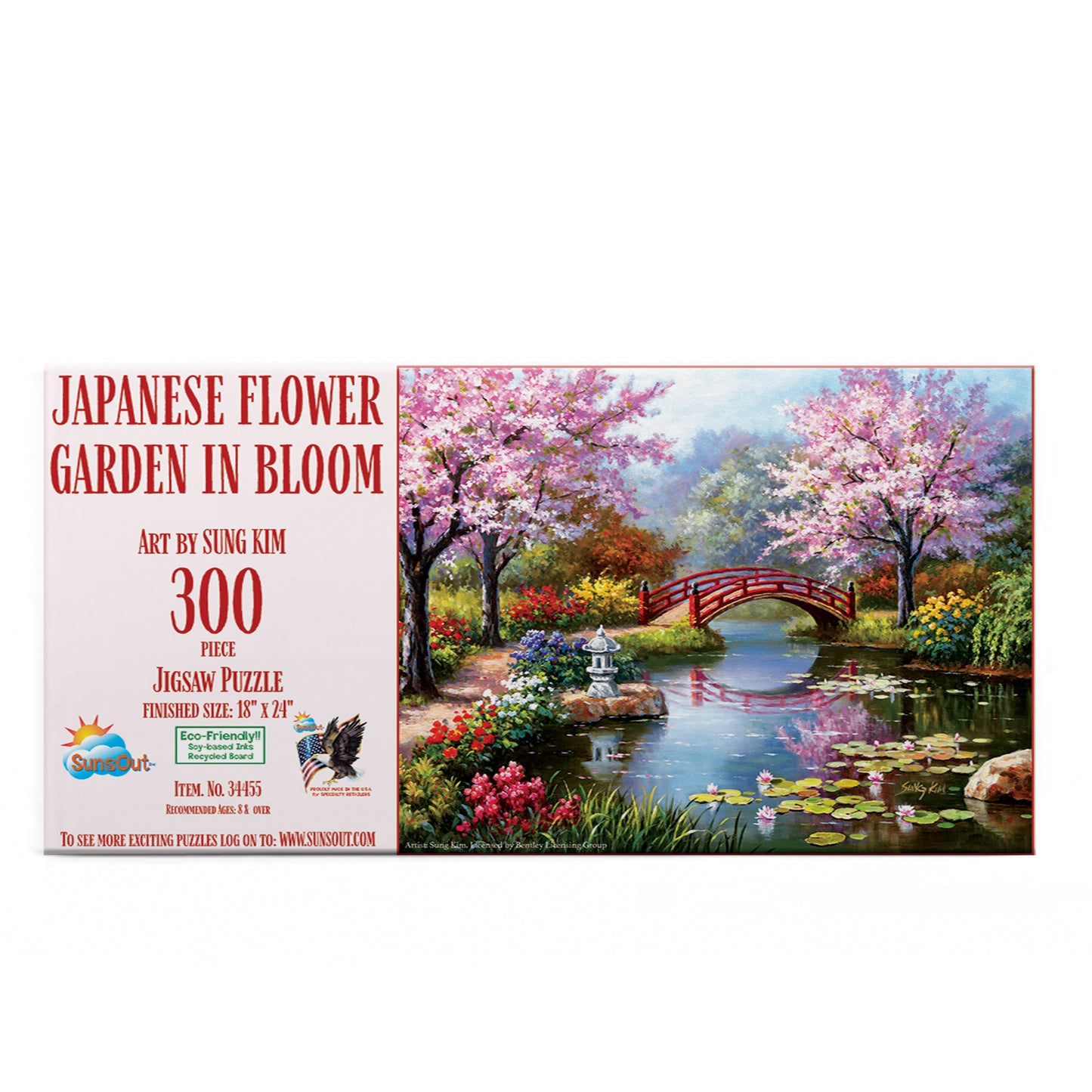 Japanese Garden in Bloom 300 pc  Jigsaw Puzzle 34455