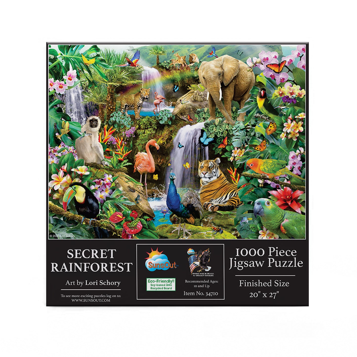 Secret Rainforest 1000 pc  Jigsaw Puzzle 34710