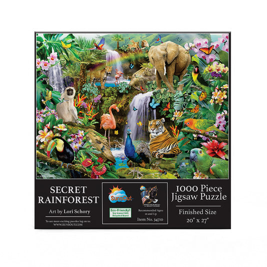 Secret Rainforest 1000 pc  Jigsaw Puzzle 34710