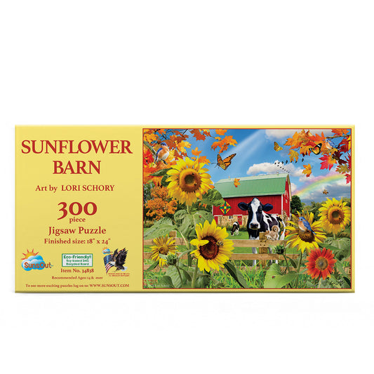 Sunflower Barn 300 pc  Jigsaw Puzzle 34838
