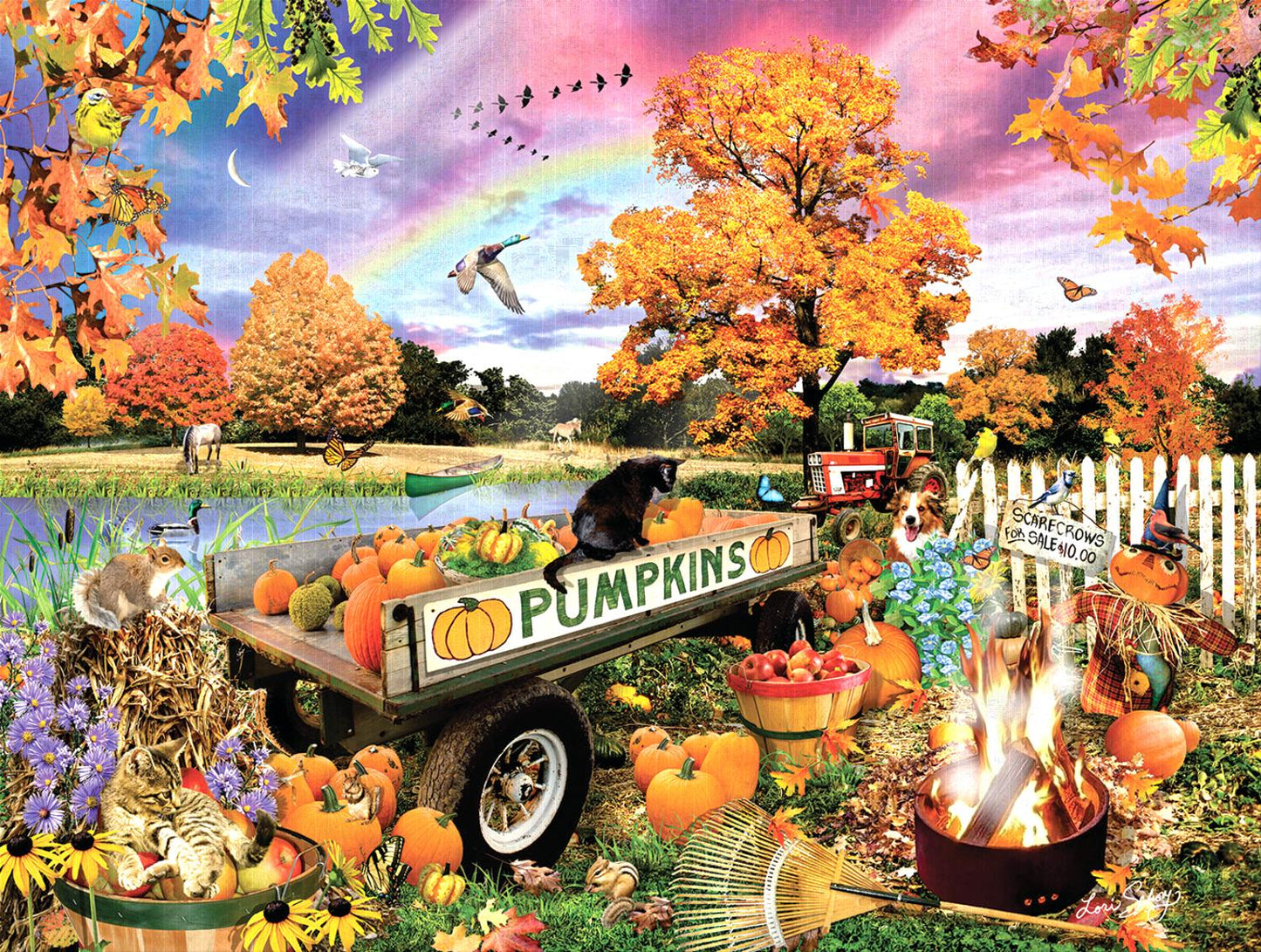 Back Acre Pumpkin Patch 500 pc  Jigsaw Puzzle 34848