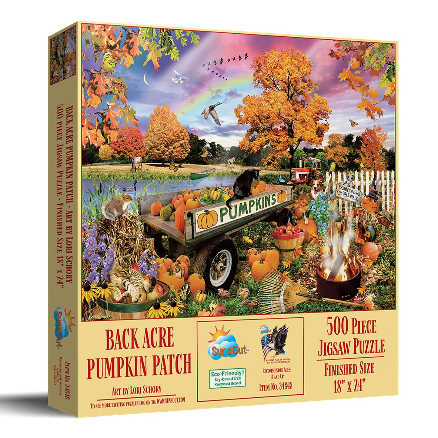 Back Acre Pumpkin Patch 500 pc  Jigsaw Puzzle 34848