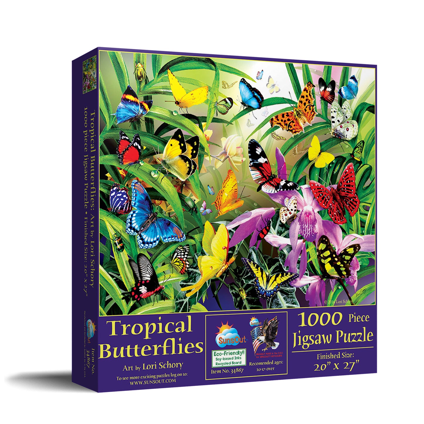 Tropical Butterflies 1000 pc  Jigsaw Puzzle 34867