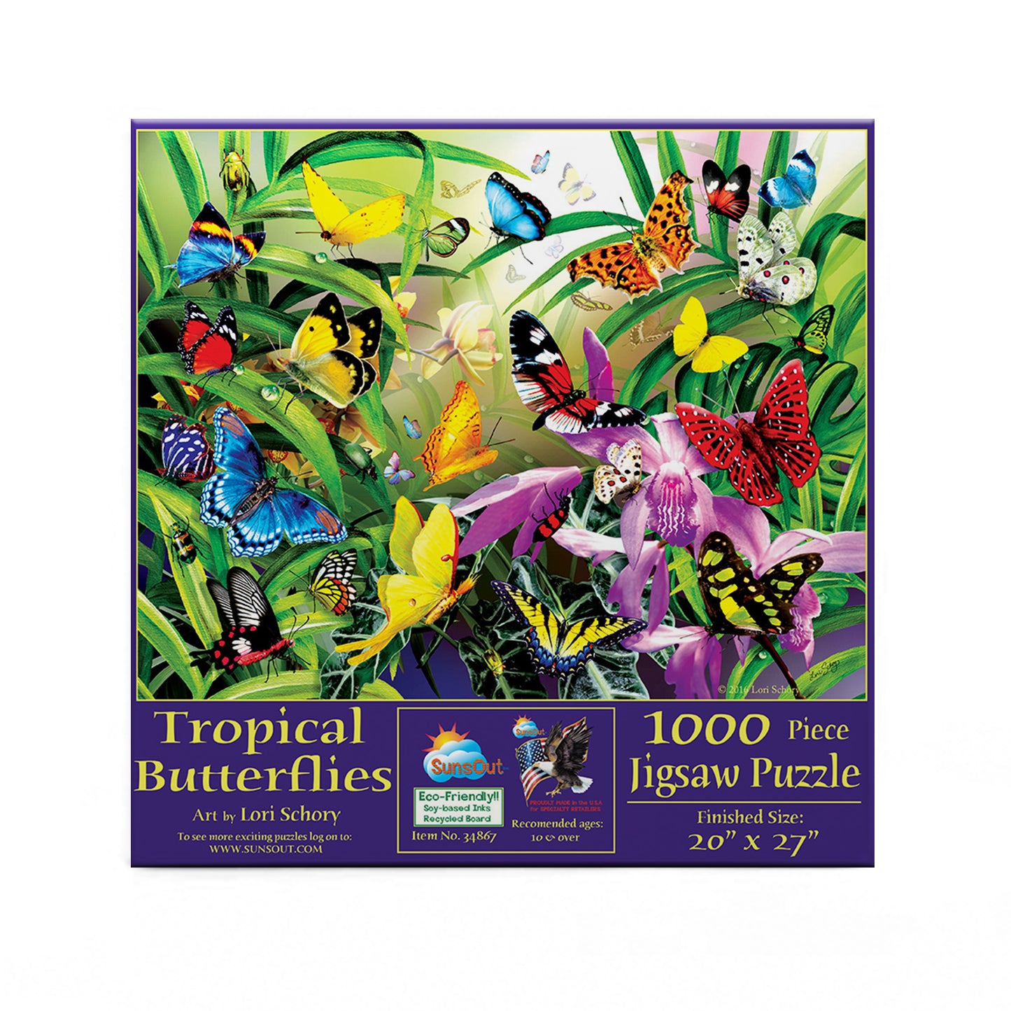 Tropical Butterflies 1000 pc  Jigsaw Puzzle 34867