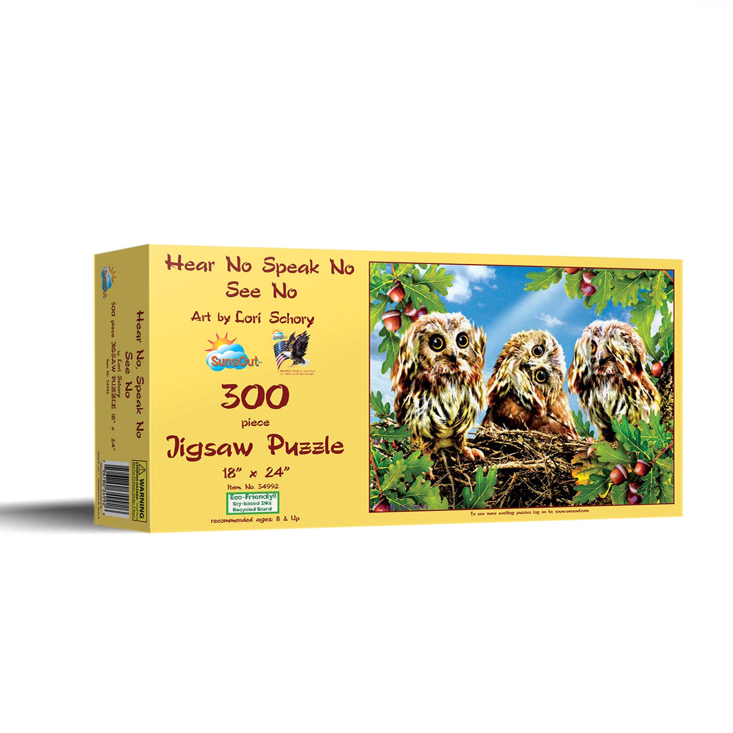 Hear No Speak No See No 300 pc  Jigsaw Puzzle 34992