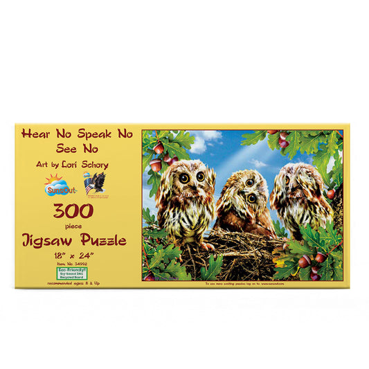 Hear No Speak No See No 300 pc  Jigsaw Puzzle 34992