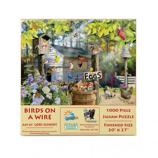 Birds on a Wire 1000 pc  Jigsaw Puzzle 35118