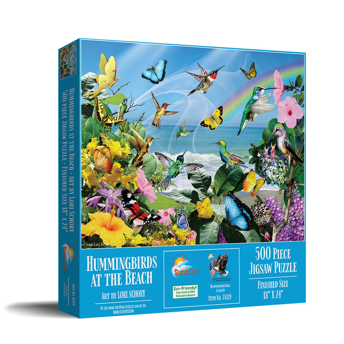 Hummingbirds at the Beach 500 pc  Jigsaw Puzzle 35129