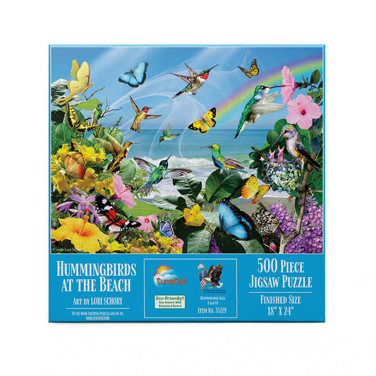Hummingbirds at the Beach 500 pc  Jigsaw Puzzle 35129