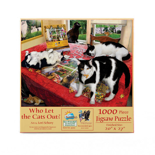 Who let the Cats Out 1000 pc  Jigsaw Puzzle 35151