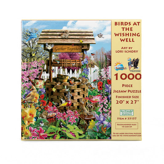 Birds at the Wishing Well 1000 pc  Jigsaw Puzzle 35157