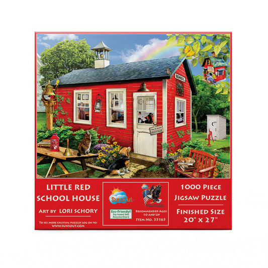Little Red School House 1000 pc  Jigsaw Puzzle 35165
