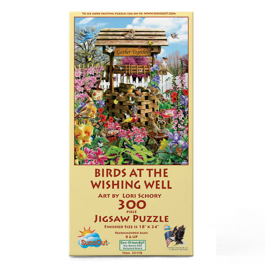 Birds at the Wishing Well 300 pc  Jigsaw Puzzle 35178