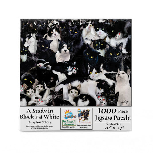 Study in Black and White 1000 pc  Jigsaw Puzzle 35180