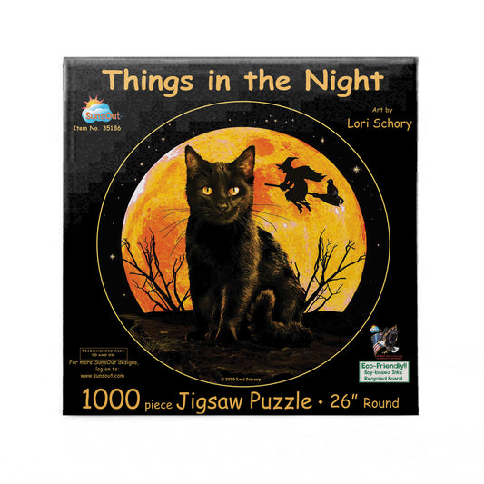 Things in the Night 1000 pc Round Jigsaw Puzzle 35186