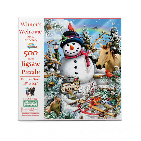 Winter's Welcome 500 pc  Jigsaw Puzzle 35194