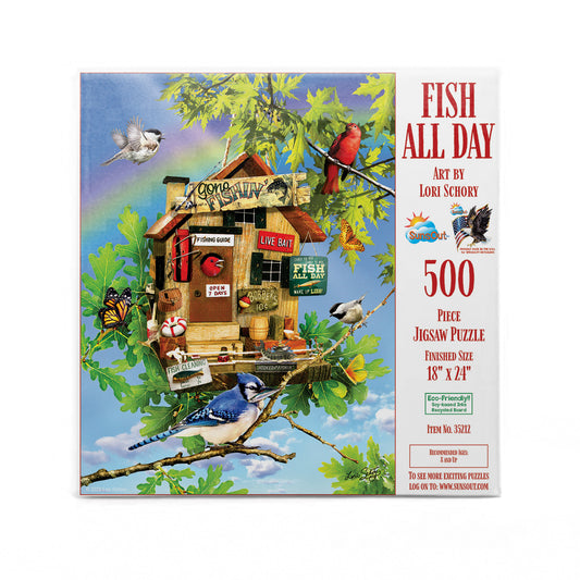 Fish All Day 500 pc  Jigsaw Puzzle 35212