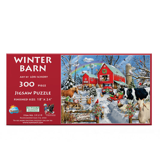 Winter Barn 300 pc  Jigsaw Puzzle 35219