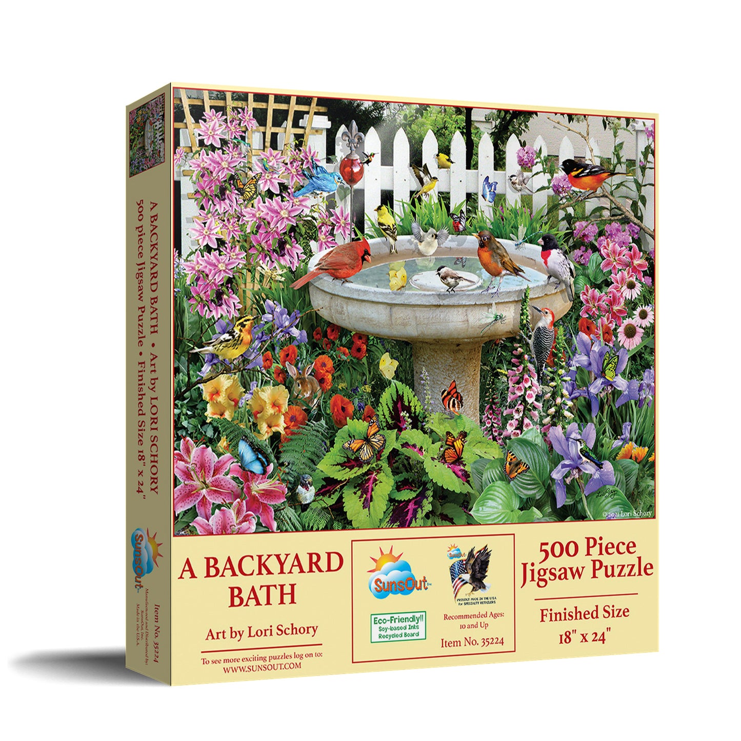 A Backyard Bath 500 pc  Jigsaw Puzzle 35224