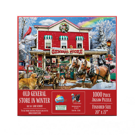 Old General Store Winter 1000 pc  Jigsaw Puzzle 35246