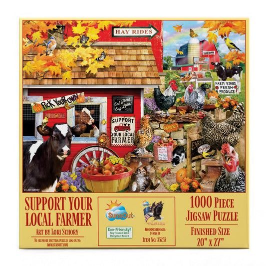 Support Your Local Farmer 1000 pc  Jigsaw Puzzle 35252
