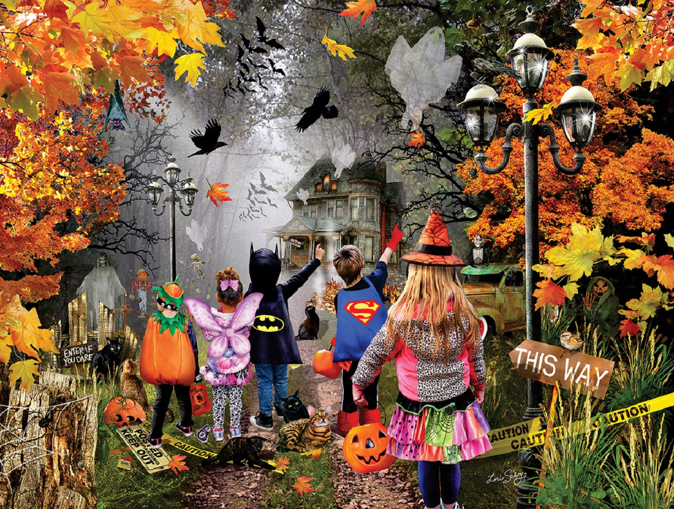 Halloween Trail 300 pc  Jigsaw Puzzle 35266