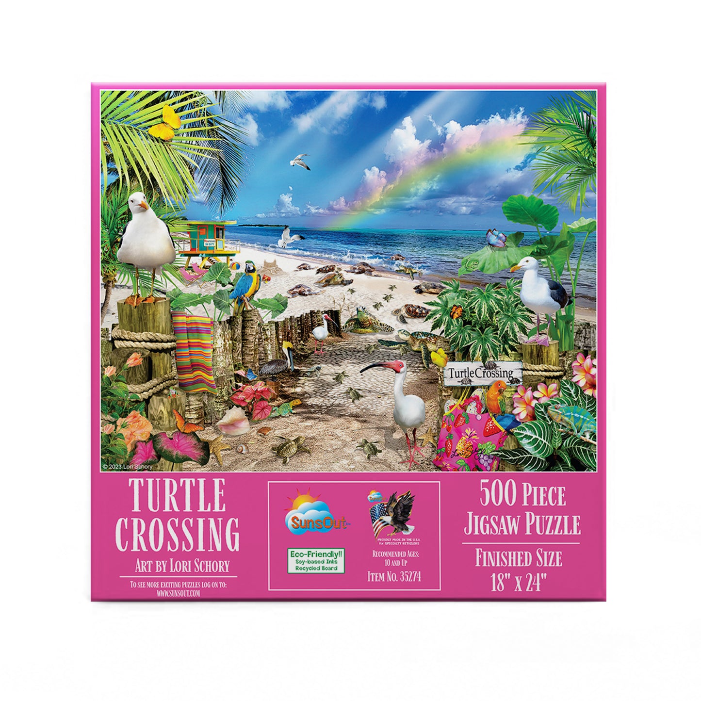 Turtle Crossing 500 pc  Jigsaw Puzzle 35274