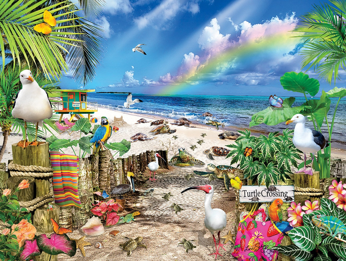 Turtle Crossing 500 pc  Jigsaw Puzzle 35274