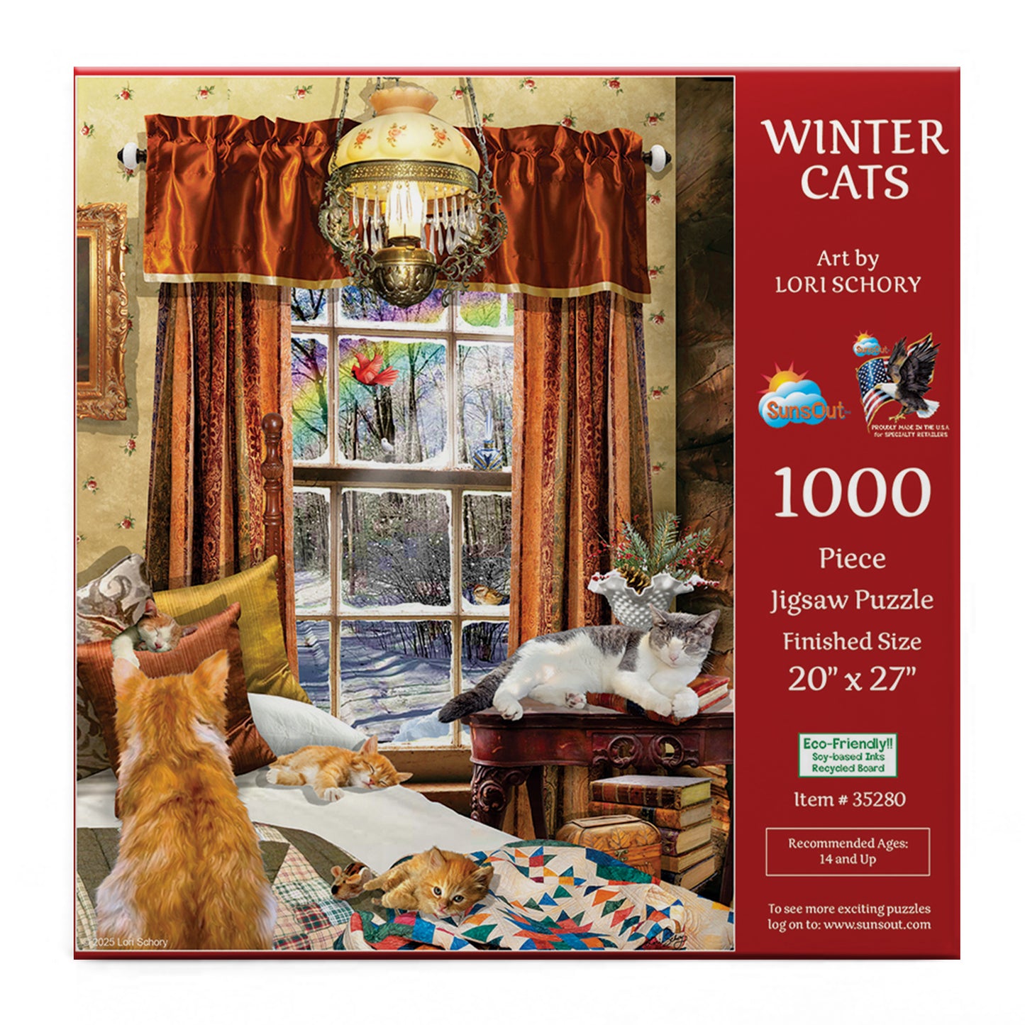 Winter Cats 1000 pc  Jigsaw Puzzle 35280