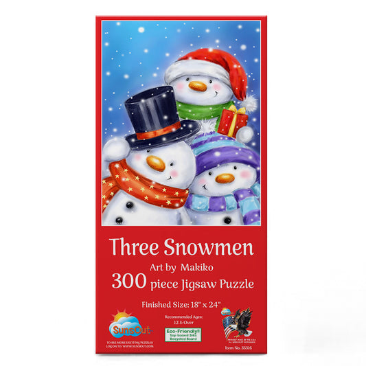 Three Snowmen 300 pc  Jigsaw Puzzle 35316