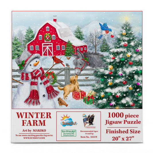 Winter Farm 1000 pc  Jigsaw Puzzle 35319