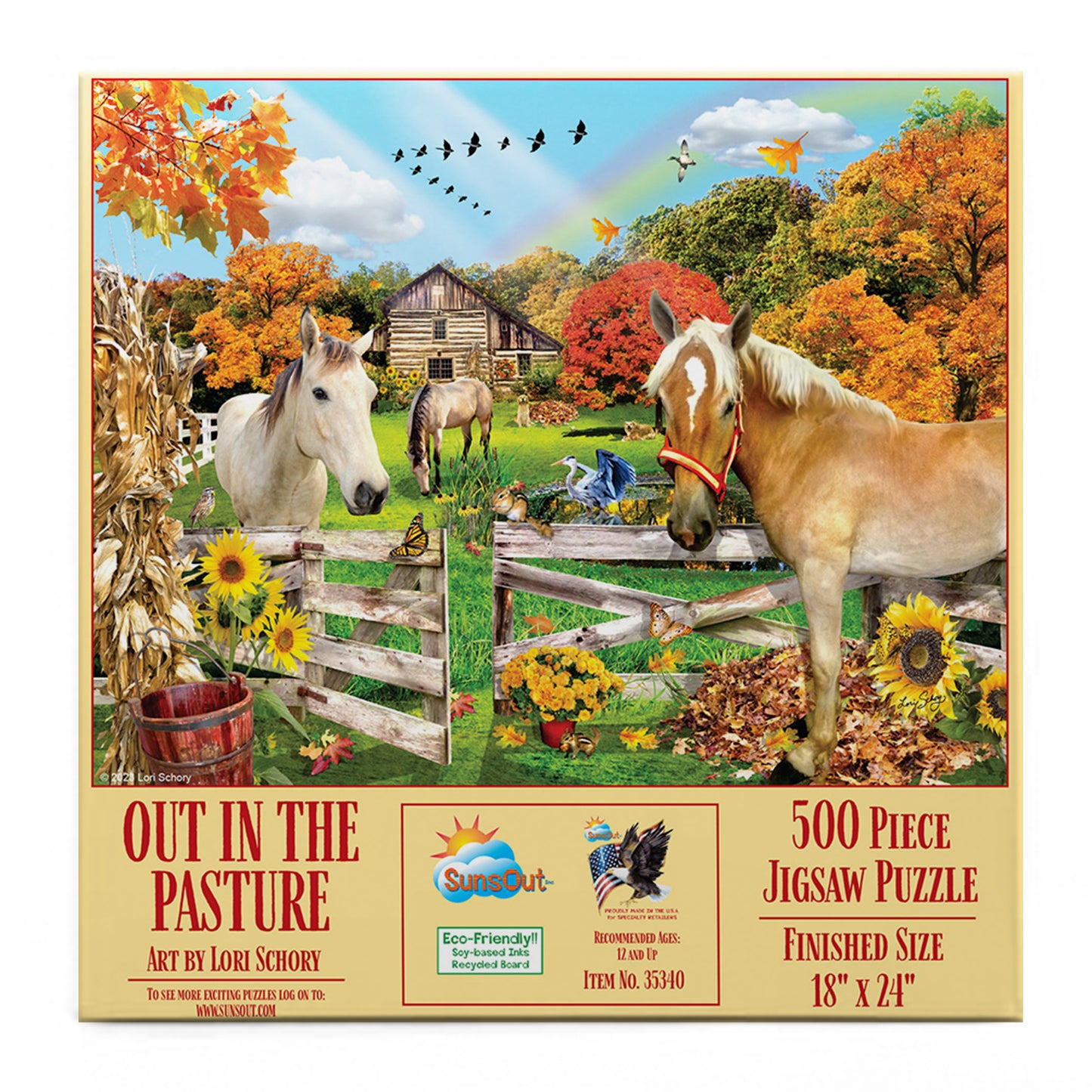 Out in the Pasture 500 pc  Jigsaw Puzzle 35340