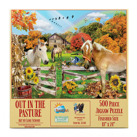 Out in the Pasture 500 pc  Jigsaw Puzzle 35340