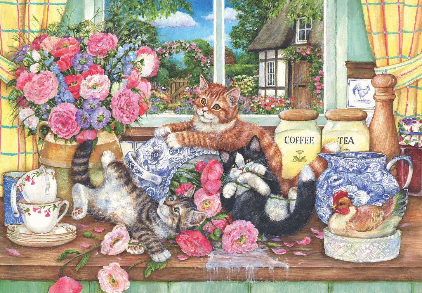 Kittens in the Kitchen 500 pc  Jigsaw Puzzle 3574