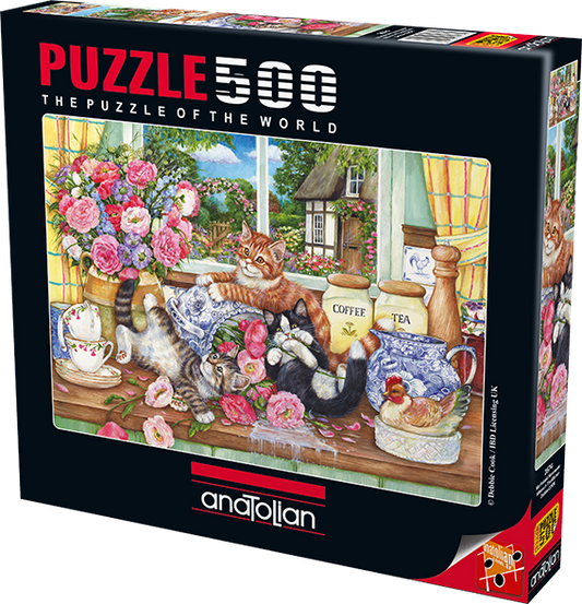Kittens in the Kitchen 500 pc  Jigsaw Puzzle 3574