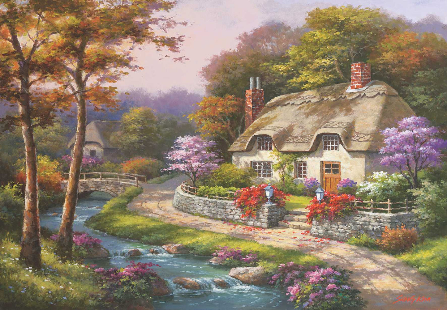 Spring Cottage 500 pc  Jigsaw Puzzle 3577