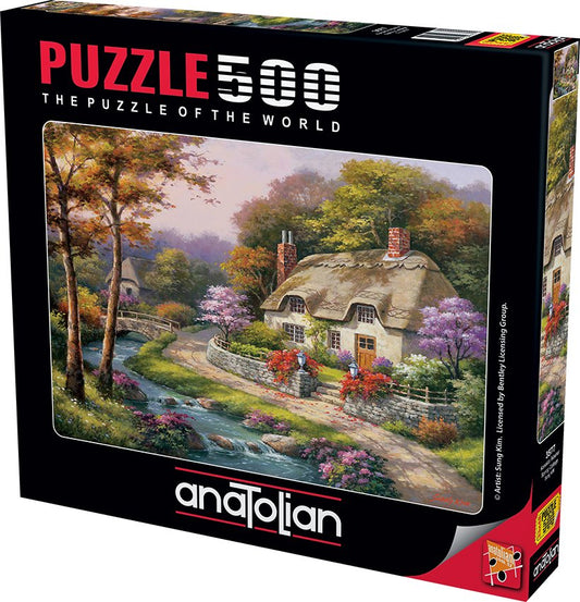 Spring Cottage 500 pc  Jigsaw Puzzle 3577
