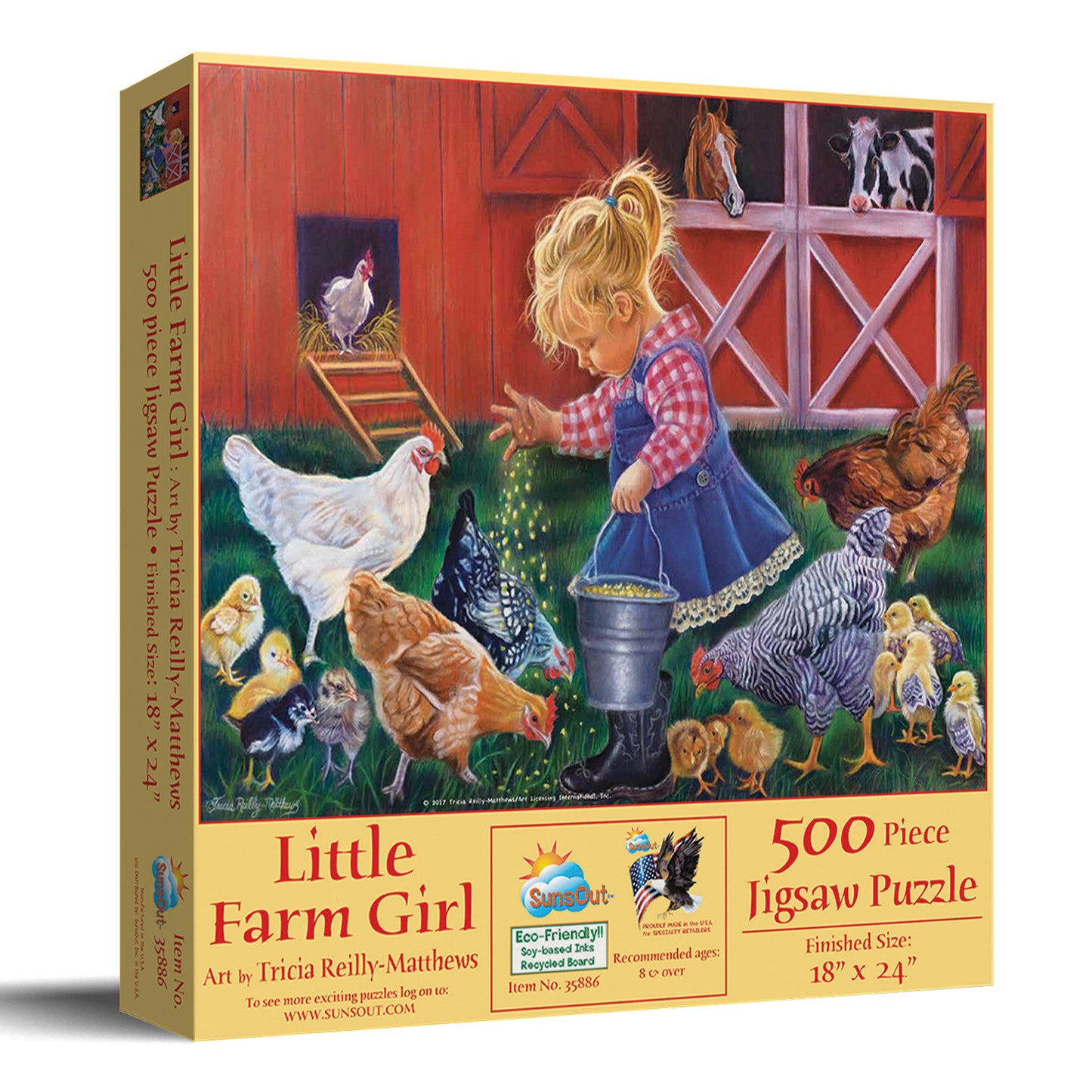 Little Farm Girl 500 pc  Jigsaw Puzzle 35886
