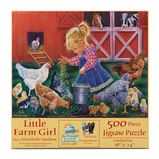 Little Farm Girl 500 pc  Jigsaw Puzzle 35886