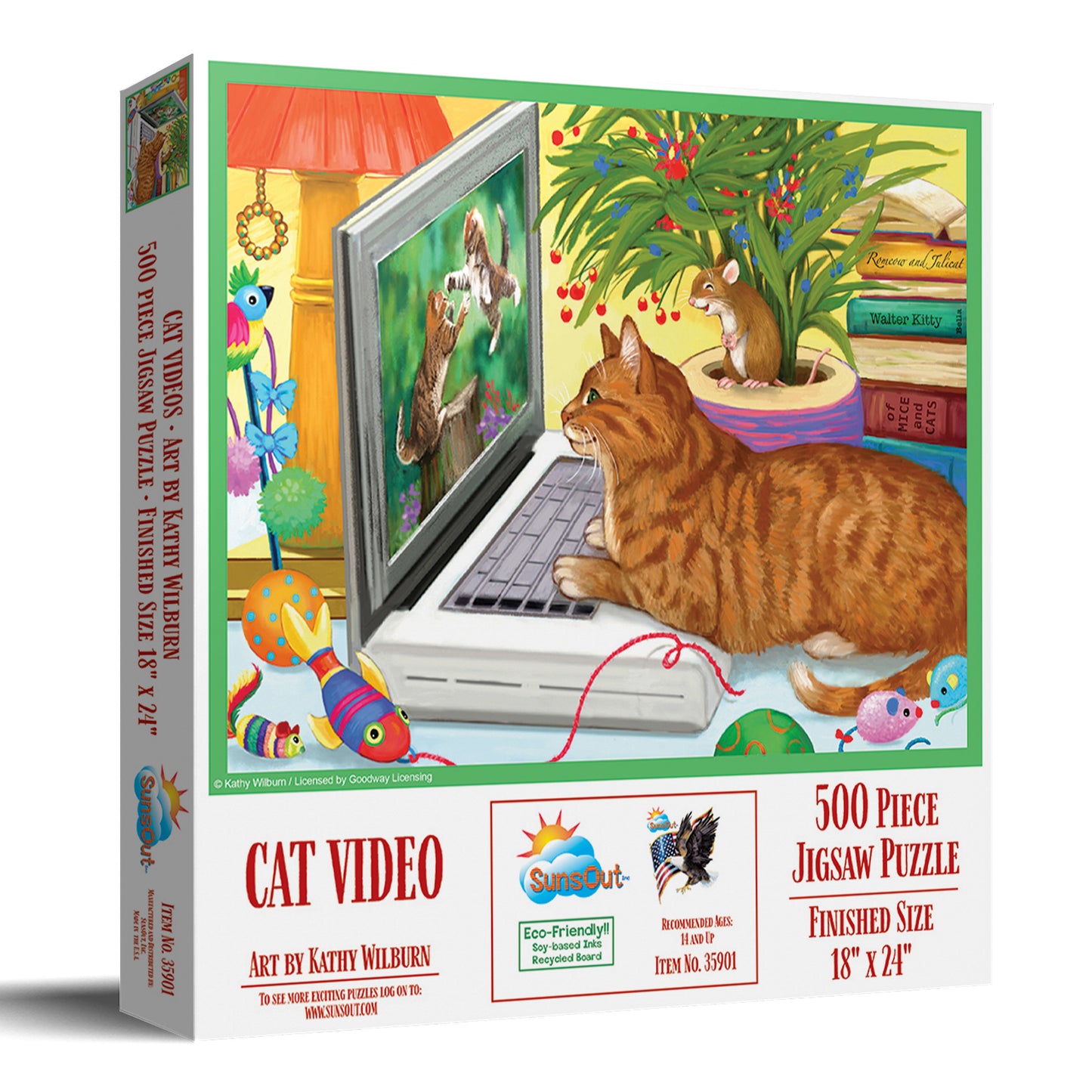 Cat Videos 500 pc  Jigsaw Puzzle 35901