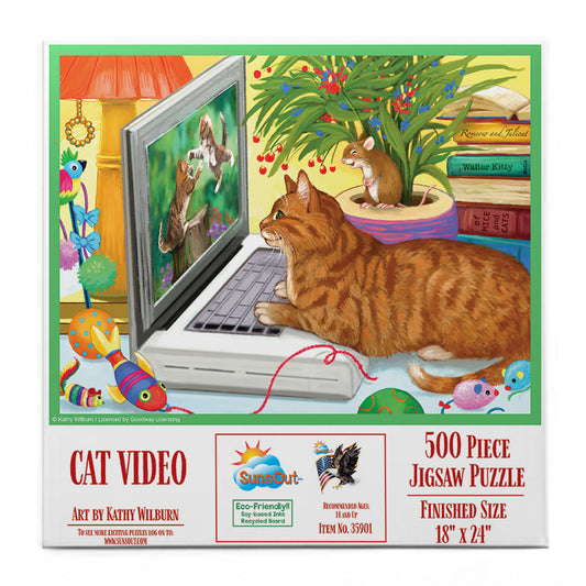 Cat Videos 500 pc  Jigsaw Puzzle 35901