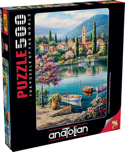Village Lake Afternoon 500 pc  Jigsaw Puzzle 3597