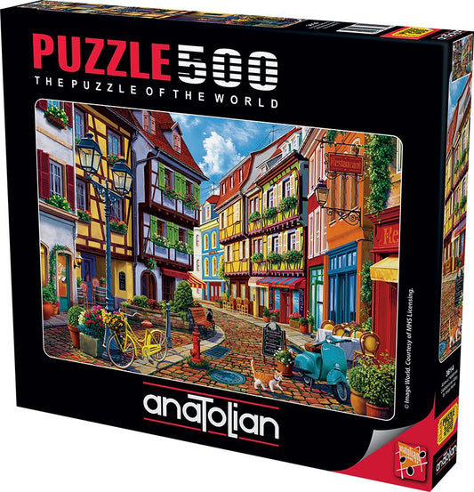 Cobblestone Alley 500 pc  Jigsaw Puzzle 3614