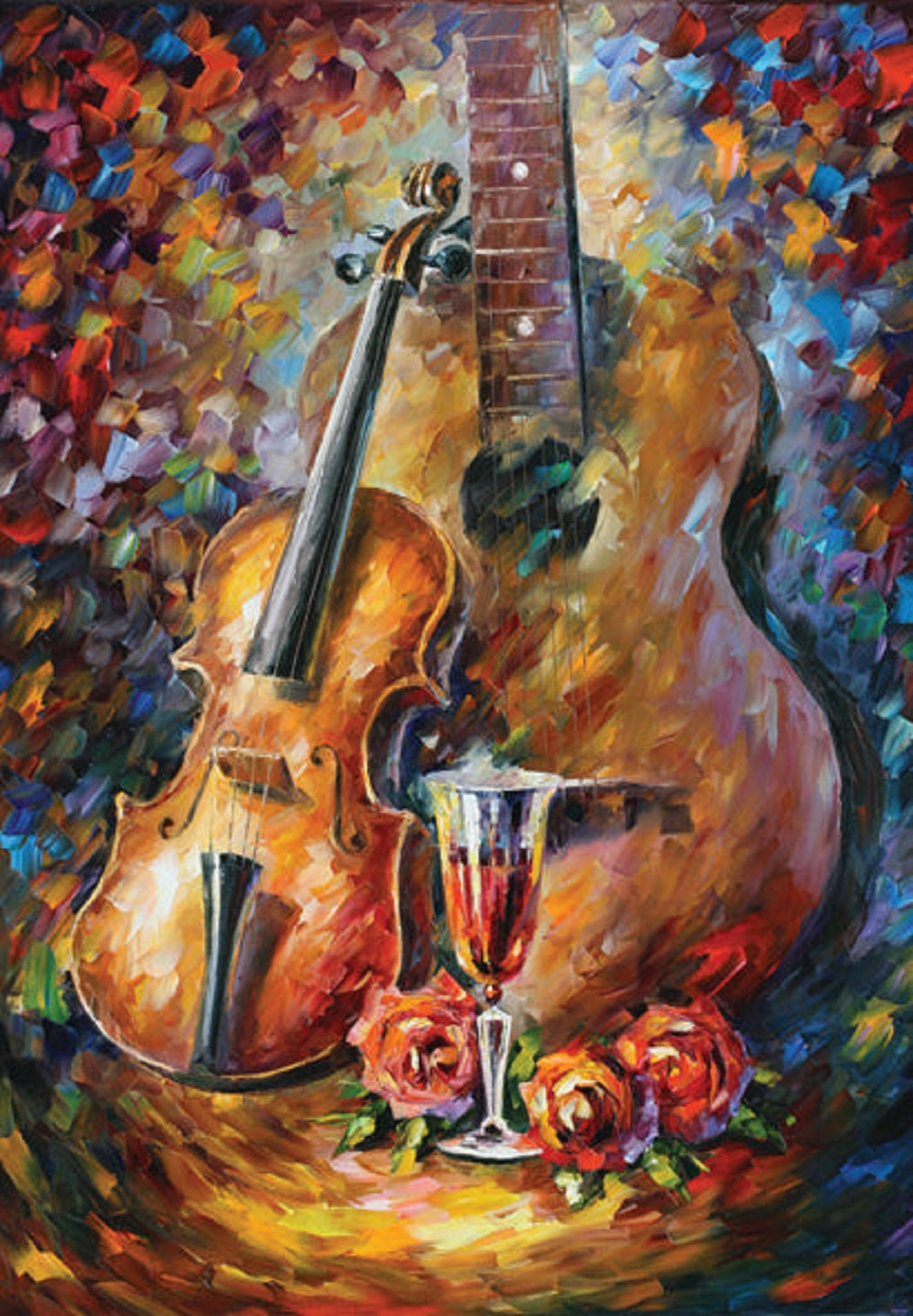 Guitar and Violin 500 pc  Jigsaw Puzzle 3620
