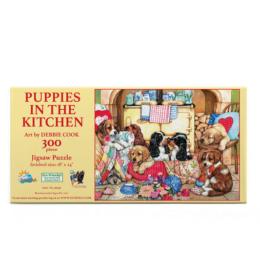 Puppies in the Kitchen 300 pc  Jigsaw Puzzle 36456
