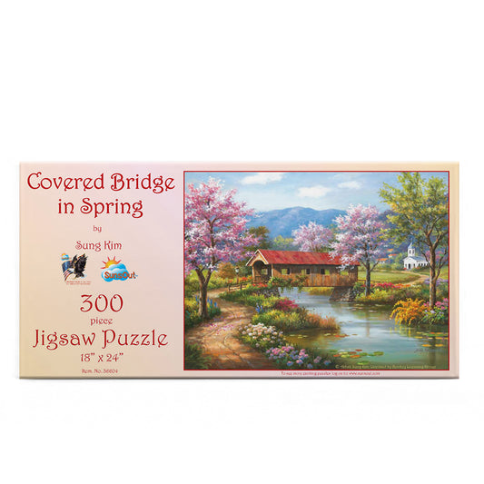 Covered Bridge in Spring 300 pc  Jigsaw Puzzle 36604