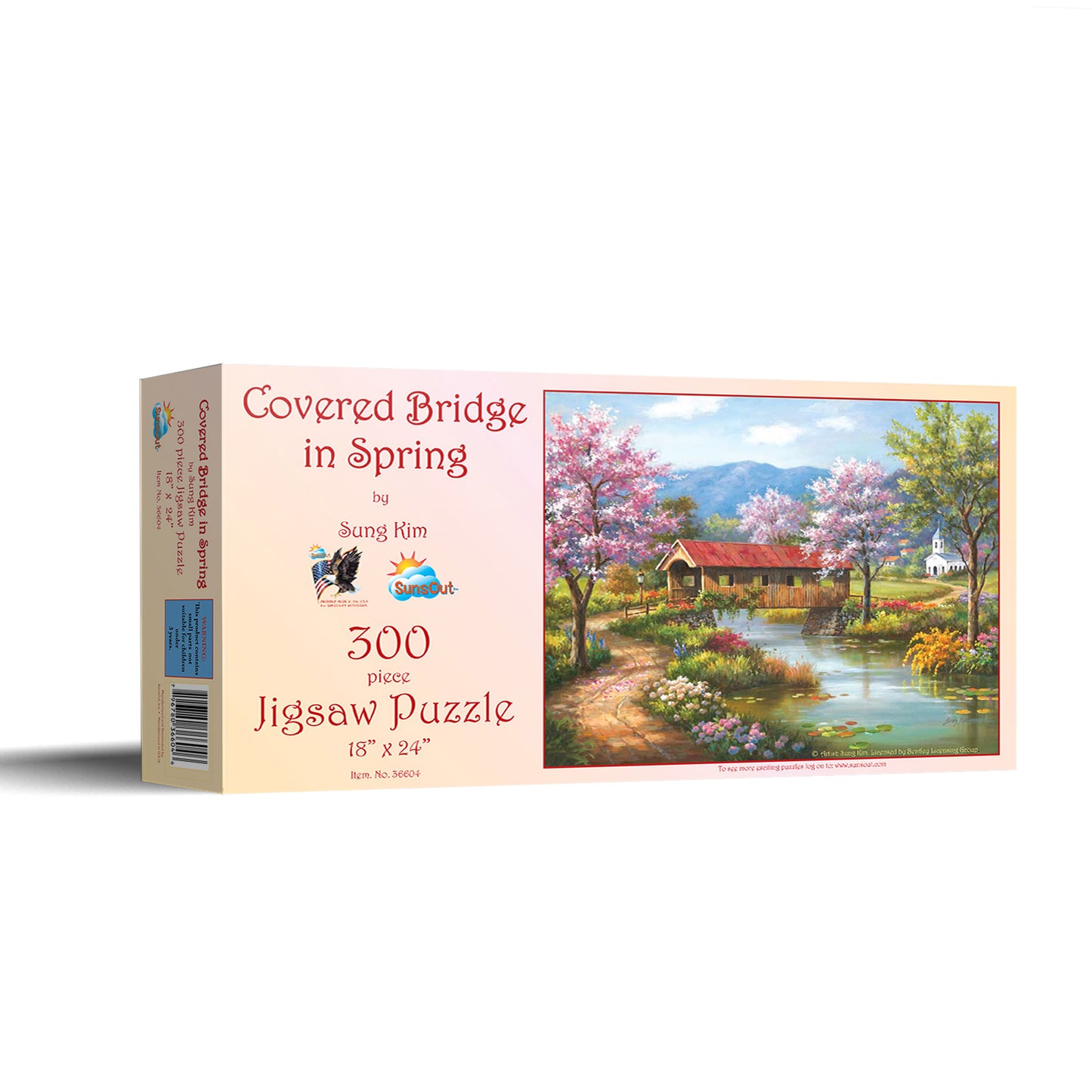 Covered Bridge in Spring 300 pc  Jigsaw Puzzle 36604