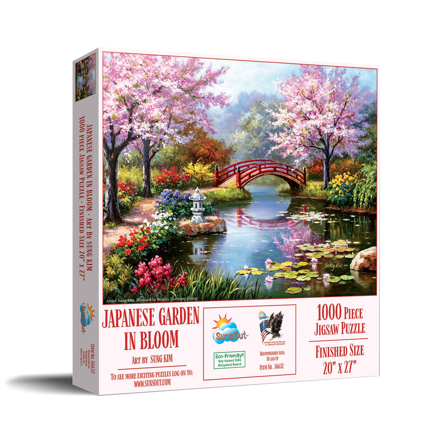 Japanese Garden in Bloom 1000 pc  Jigsaw Puzzle 36632