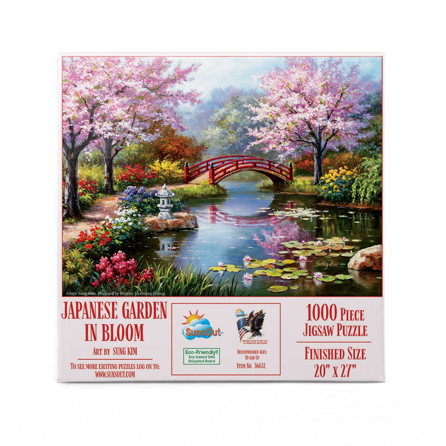 Japanese Garden in Bloom 1000 pc  Jigsaw Puzzle 36632