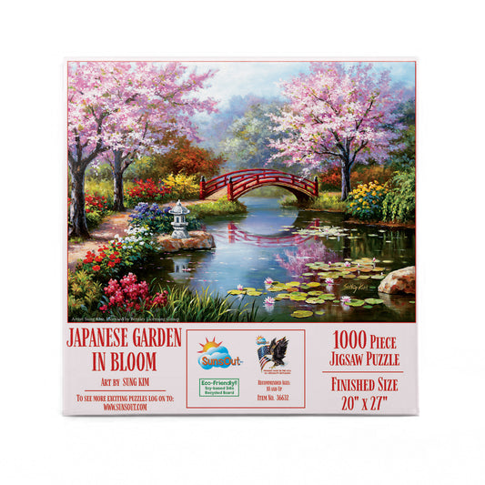 Japanese Garden in Bloom 1000 pc  Jigsaw Puzzle 36632